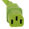 SANOXY 8ft 18 AWG Computer Power Extension Cord IEC320 C13 to IEC320 C14, Green - 3 of 3
