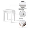 Vanity Stool, Makeup Bench Dressing Stool, PU Leather Cover, Non-slip Mat, 264 Pounds Maximum Load Capacity Chair For Bedroom, Living Room - 4 of 4