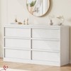 Nursery 6/7 Drawer Dresser for Bedroom, Modern Double Dresser Organizer with 6/7 Drawers Large Storage, Wooden Chest of Drawers - 2 of 4