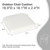 Aoodor Outdoor Dining Chair Cushions Set of 4, Waterproof Patio Furniture Seat Cushions, Outdoor Chair Pads with Ties - 3 of 4