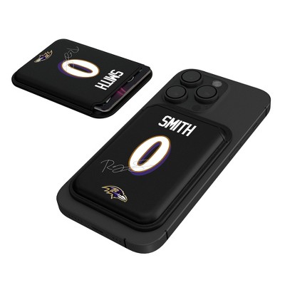 Keyscaper NFL Baltimore Ravens Players Game Tactic Black Magnetic Credit Card Wallet