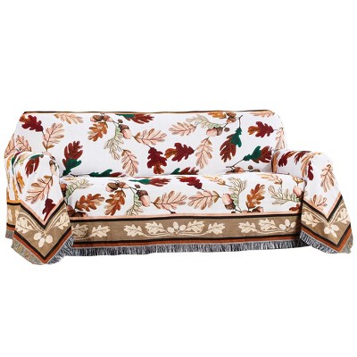 Collections Etc Leaf Tapestry Furniture Cover
