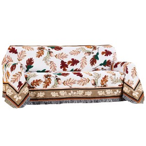 Collections Etc Leaf Tapestry Furniture Cover - 1 of 2