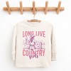 Long Live Country Girls Glitter - Youth Long Sleeve Graphic T-Shirt - 2 of 4