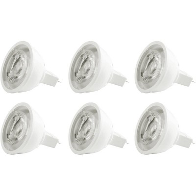 White Frosted LED MR16 Light Bulb 6.5W GU5.3
