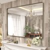 Apmir Rectangular Aluminum Alloy Framed and Tempered Glass Wall Bathroom Vanity Mirror in Matte Black/ Gold/ Silver/ Brown - 2 of 4