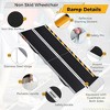 2-8Ft Non-Slip Folding Wheelchair Ramp, Portable Threshold Ramp for Home Use, Scooter Access for Car, Doorways, Curbs, and Stairs(Using height 2-24") - 2 of 4