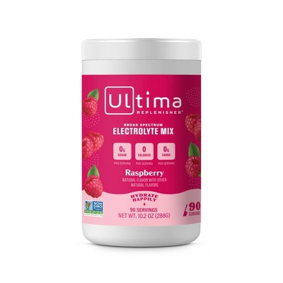 Ultima Replenisher Raspberry Electrolyte Vegan Supplement - 10.2oz