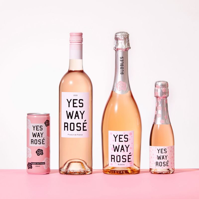 Yes Way Ros&#233; Wine - 187ml Bottle, 3 of 5