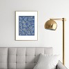 Cynthia Haller Classic blue and gold paisley Metal Framed Art Print - Deny Designs - 2 of 4