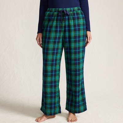 Lands' End Women's Print Flannel Pajama Pants