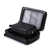 KTMBDW  Luggage 3 Piece Set Suitcase Spinner Hardshell Lightweight Durable - with Cup Holder & USB Port & Phone Holder - 20"/24"/28" - 3 of 4