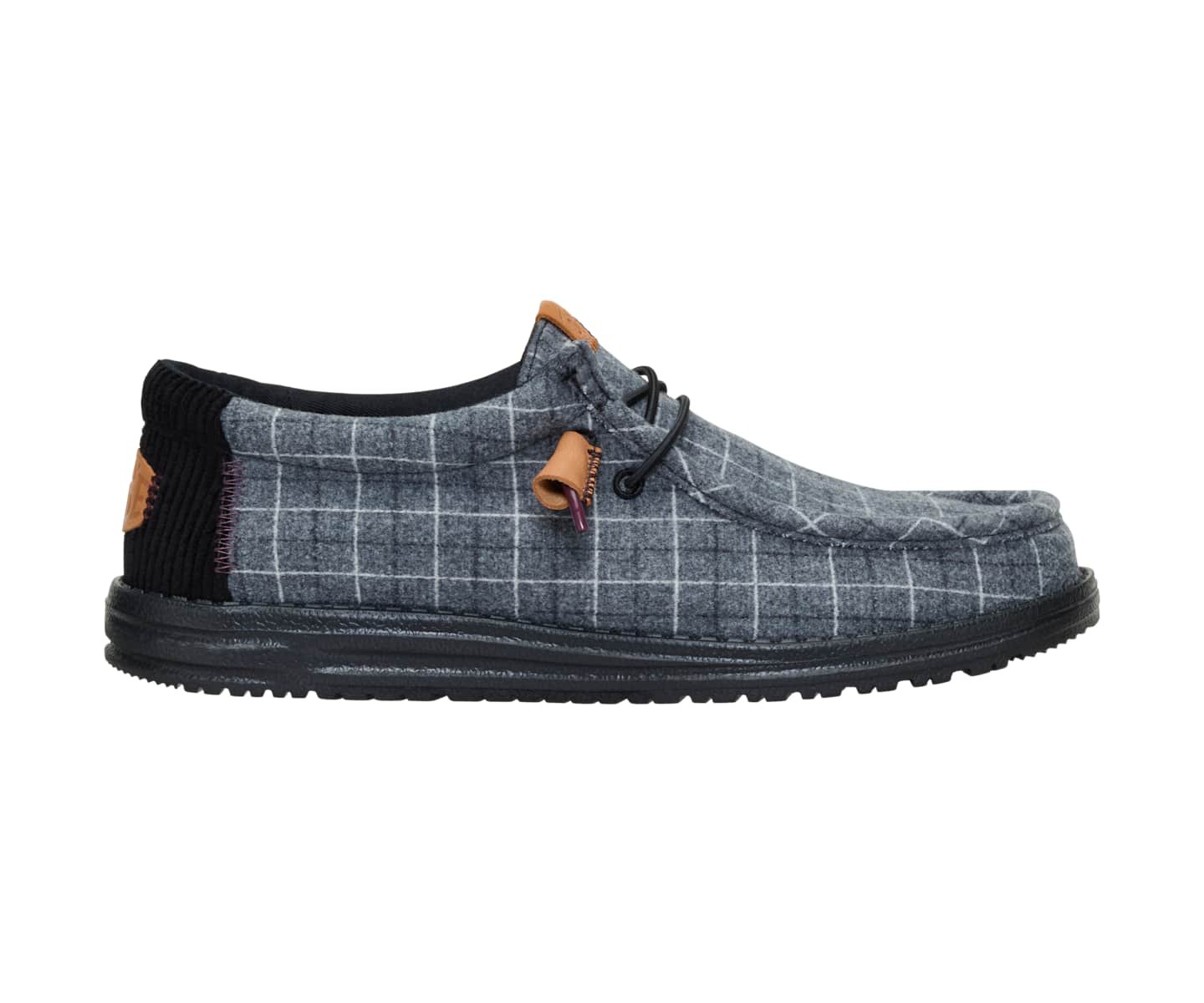 HEYDUDE Wally Plaid Corduroy, Black, 14, цвет: Чёрный — фото 1