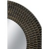 NicBex Round Wooden Accent Mirror With Woven Texture,Decorative Wall Mirror for Wall Decor,Bathroom,Bedroom,Living Room,Black+Gold - 4 of 4