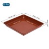 Unique Bargains Indoor Outdoor Plastic Square Flower Drip Trays Plant Pot Saucer 10 Pcs - 2 of 4