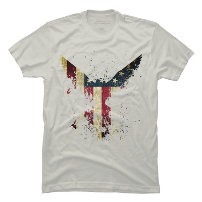 Men's Design By Humans M'erica Eagle By designpro44 T-Shirt