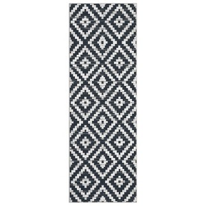 Washable Modern Geometric Living Room Area Rugs, Soft Non Slip Bedroom Carpet, Low Pile Foldable Thin Mat - 1 of 4