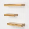 Cheung's Corrabel Ridged Floating Accent Shelves (Set of 3) - 3 of 4