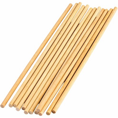 Teacher Created Resources Stem Basics 1/4 Wood Dowels, 12 Per