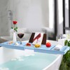 ROYAL CRAFT WOOD Luxury Bathtub Caddy Tray with Expandable Sides - One or Two Person, Bath Caddy Tray, Bonus Free Soap Holder - 4 of 4