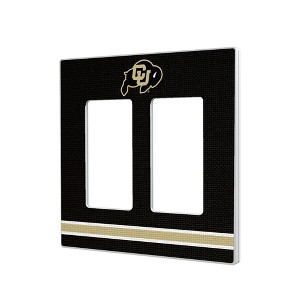 NCAA Big 12 Universities Stripe Hidden-Screw Light Switch Plate for Double Rocker - 1 of 4