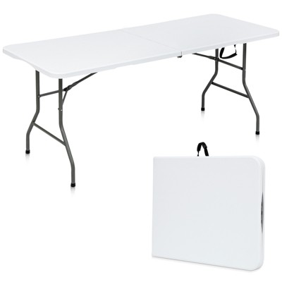SKONYON 6ft Folding Table Portable Indoor Outdoor Picnic Party Dining Camping
