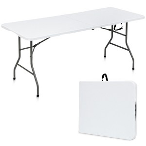 SKONYON 6ft Folding Table Portable Indoor Outdoor Picnic Party Dining Camping - 1 of 4