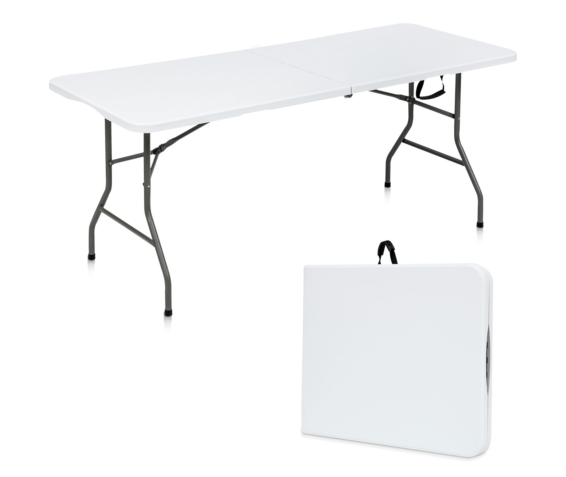 SKONYON 6ft Folding Table Portable Indoor Outdoor Picnic Party Dining Camping