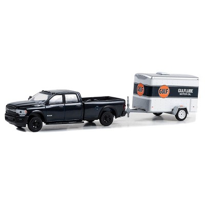1/64 2023 Dodge Ram 2500 Gulf Small Gulftube Motor Oil Cargo Trailer 32290-D