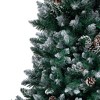 vidaXL Artificial Christmas Tree with Pine Cones and White Snow 7 ft - 4 of 4