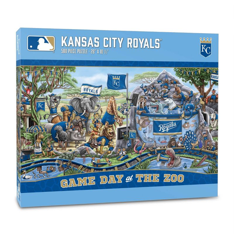 MLB Kansas City Royals Game Day at the Zoo Jigsaw Puzzle - 500pc, 1 of 4