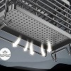 LunaLulinlk Utensil Holder, Dish Drainer for Kitchen Counter, 3 Compartments Stainless Steel Utensil Drying Rack, Wall Mouted Kitchen Utensils Holder - 3 of 4