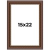 PosterPalooza | Traditional Brown Picture Frame - UV Acrylic, Foam Board Backing, Hanging Hardware - 2 of 4