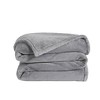 Royal Velvet King Lavish Plush Solid Blanket Gray: 100% Polyester, Machine Washable, All Ages, 92"x108" - 2 of 3