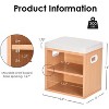 AZL1 Life Concept Shoe Bench Entrywaywith Cushion Shoe Benches Storage Seating Seat Entryway Shoe Rack Entryway Show Racks, Beige, 15.35"*11.4"*16" - 3 of 4