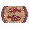 Earth Rugs Lobster Printed Round Trivet – 10"x10" Braided Jute Accent with Nautical Coastal Theme - 3 of 3