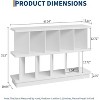 Clearance, 8 Cube Bookcase, Open Storage Shelf Organizer with Removable Panels, Display Bookshelf for Living Room/Bedroom - 3 of 4