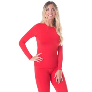 Rocky Women's Thermal Tops Long Johns Underwear Shirt Fleece Lined Base Layer Shirt, Tagless, Insulated For Outdoor Ski Warmth/Extreme Cold Pajamas - 1 of 4