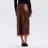 Women's Metallic Woven Midi Skirt - A New Day™ - 2 of 3