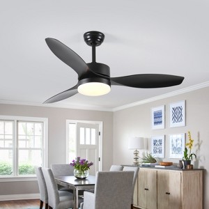 Gulches Black 52 inch Indoor/Outdoor Ceiling Fan with Select Light Kit - 1 of 4