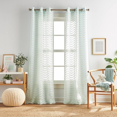 2pk 63" Lottie Sheer Grommet Curtain Panels - Dream Factory