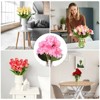 Unique Bargains Home Wedding Decor Hydrangea Silk Faux Artificial Flowers 17.7'' Long - 4 of 4