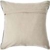 HomeRoots 20" X 20" Silver And Brown 100% Wool Geometric Zippered Pillow - 4 of 4