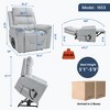 ChicFurnit Living Room Chair Arm Accent Chair Power Recliner with Dual Motor Lift Assist Massage Vibration Cup Holder, 30.31"*25.59"*22.04" - 3 of 4