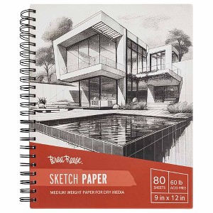 Brea Reese: Sketch Paper Pad Spiral-Bound 80 Sheets - 9x12" - 60 lb - 1 of 4