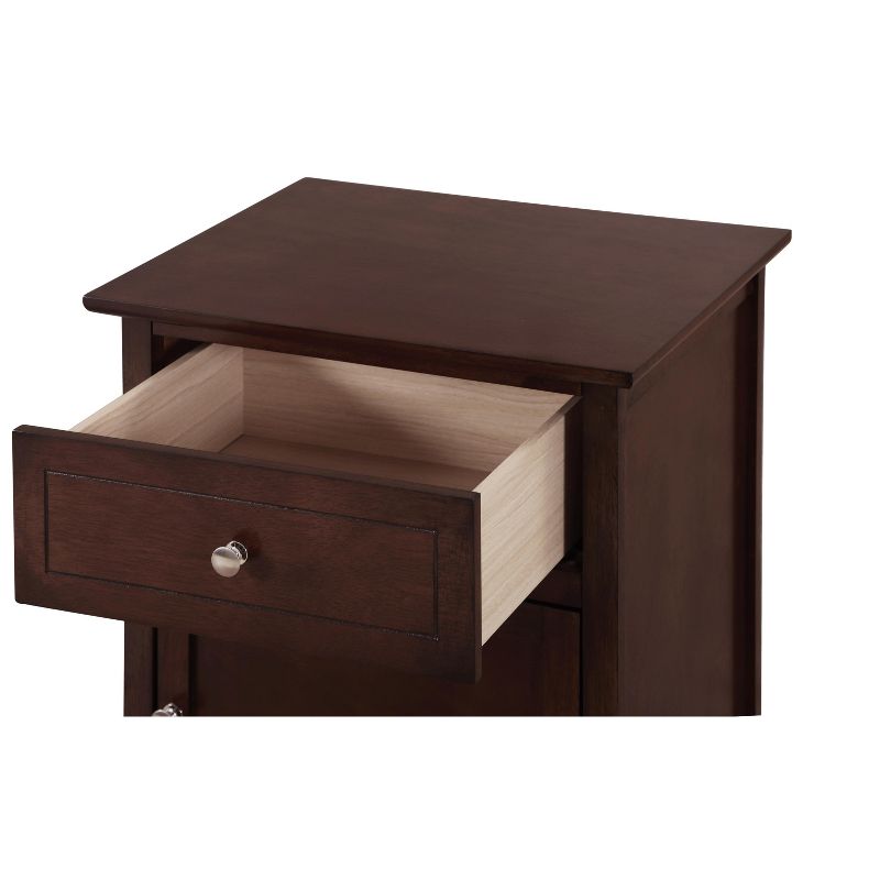 Passion Furniture Lzzy 1-Drawer Nightstand (25 in. H x 19 in. W x 15 in. D), 3 of 6