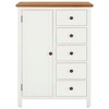 vidaXL Wardrobe 29.9 in.x20.5 in.x41.3 in. Solid Oak Wood - 3 of 4