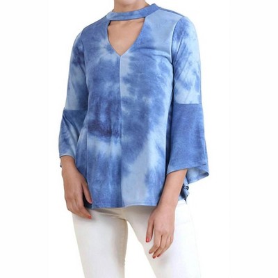 Women's Tie Dye Bell Sleeve Bohemian Top - umgee