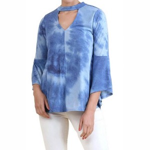 Women's Tie Dye Bell Sleeve Bohemian Top - umgee - 1 of 3