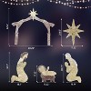 VINGLI 6ft Lighted Outdoor Nativity Sets for Christmas, Christmas Holy Family Yard Decoration w/ 190 LED Lights, Stakes, Zip Ties - 4 of 4